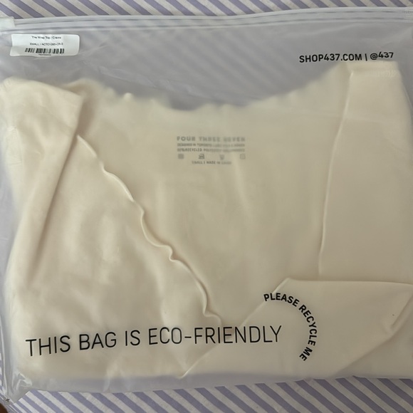 437 The Wrap Top - CREME - Picture 8 of 8